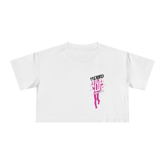 Neuro Fight Club - Autism Vs. ADHD - Patrick Casale Collab - Women's Crop Top Tee