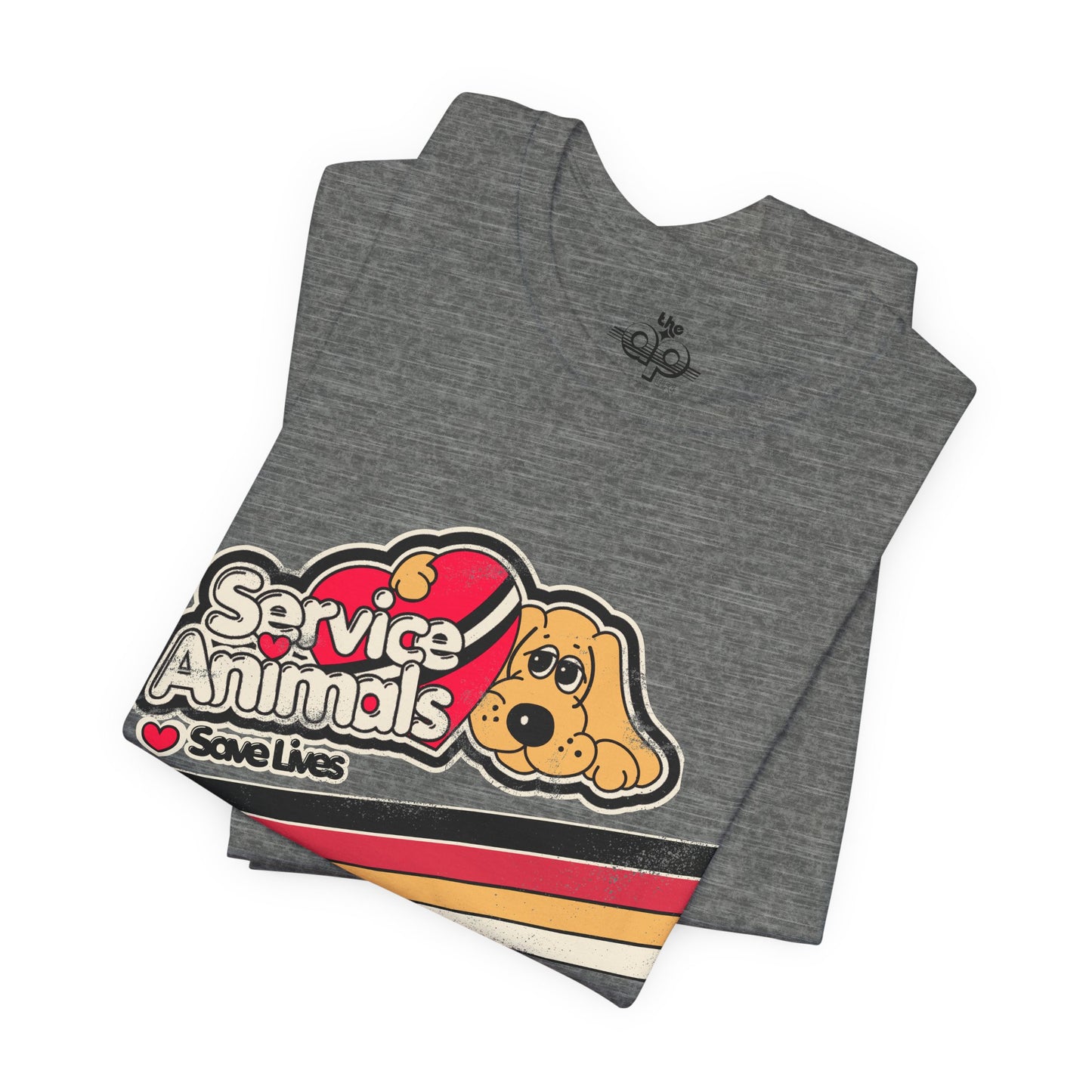 Service Animals Save Lives - Adult Unisex Jersey Short Sleeve Tee