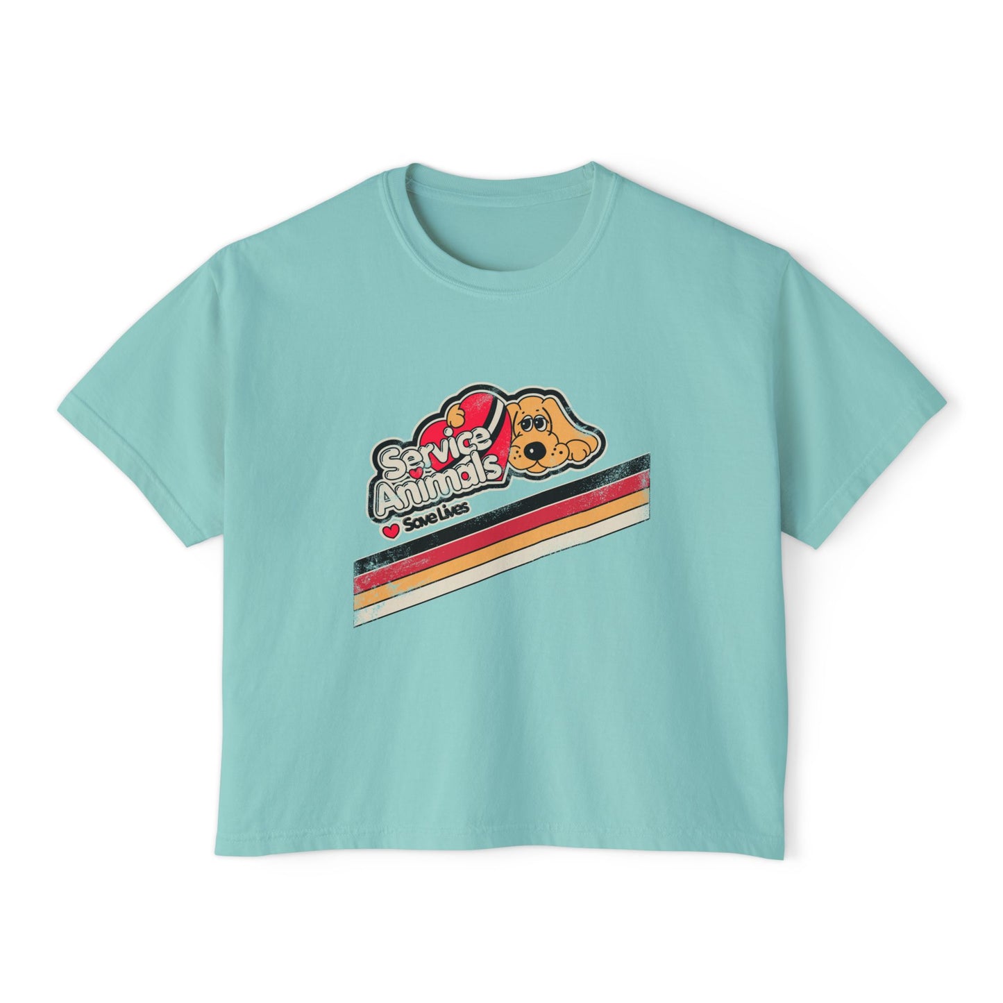 Service Animals Save Lives - Women's Boxy Tee
