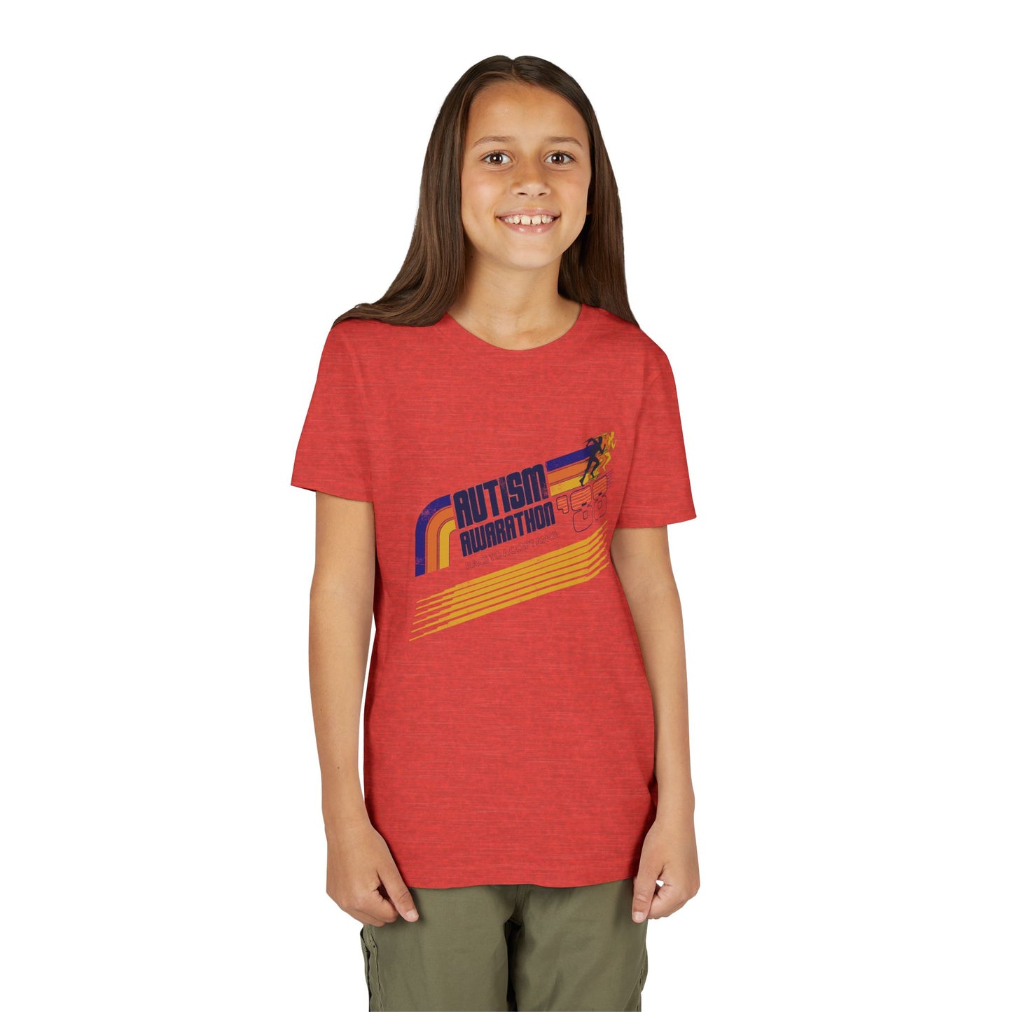 Autism Awarathon - Race to Acceptance - Youth Unisex Short Sleeve Tee