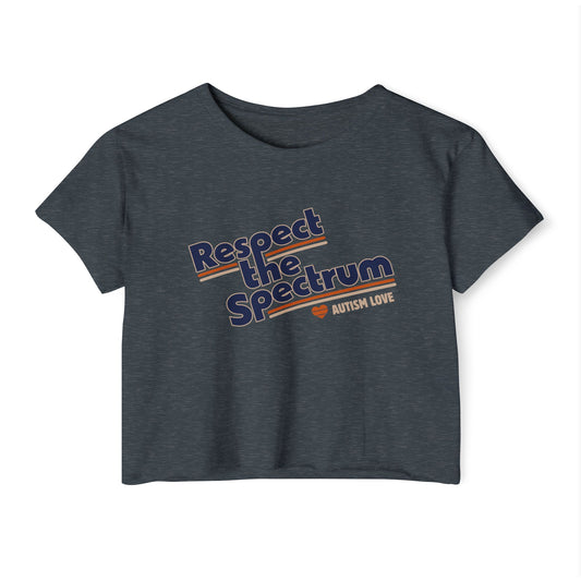 Respect The Spectrum Autism Love - Women's Crop Top