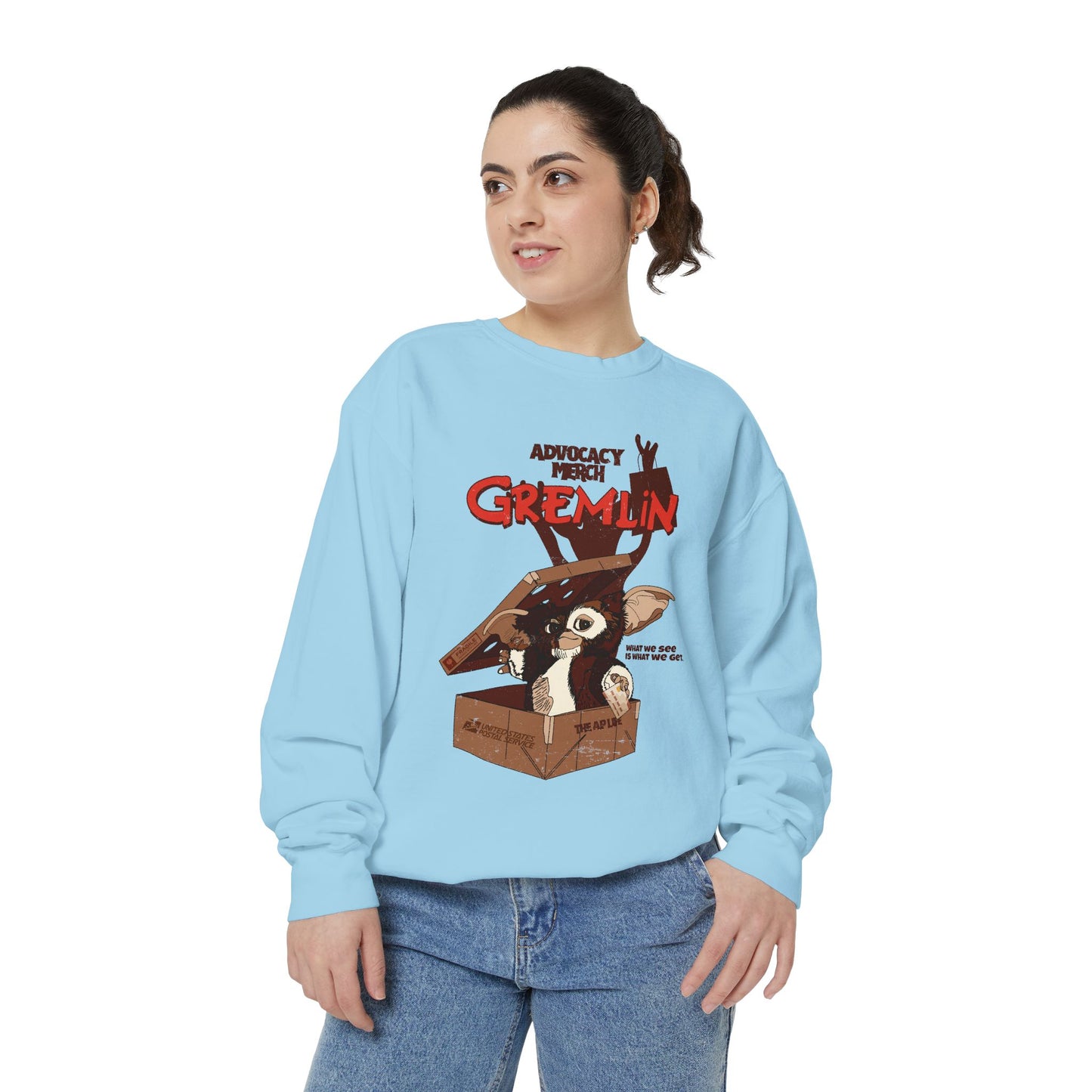 Advocacy Merch Gremlin - Adult Unisex Garment-Dyed Sweatshirt