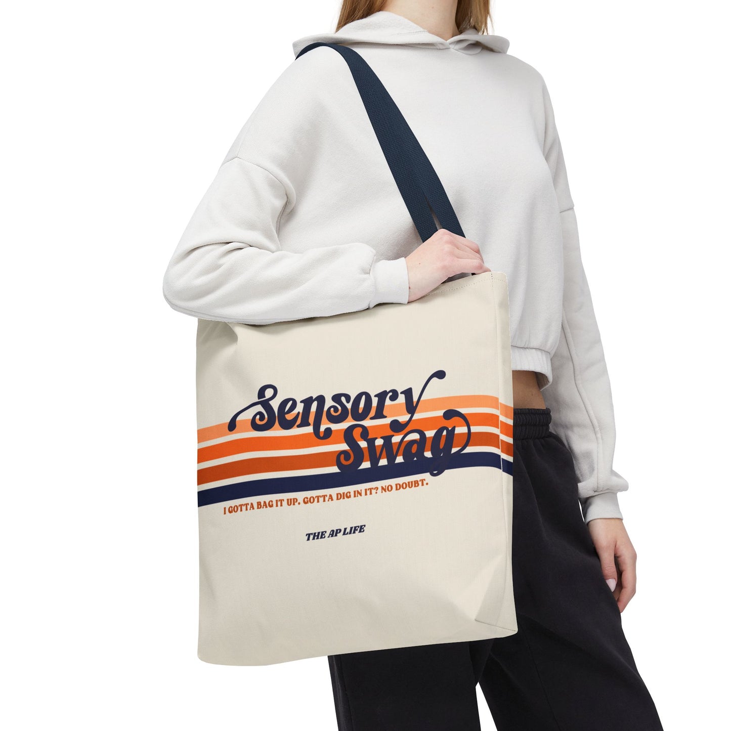 POD Sensory Swag Polyester Tote Bag