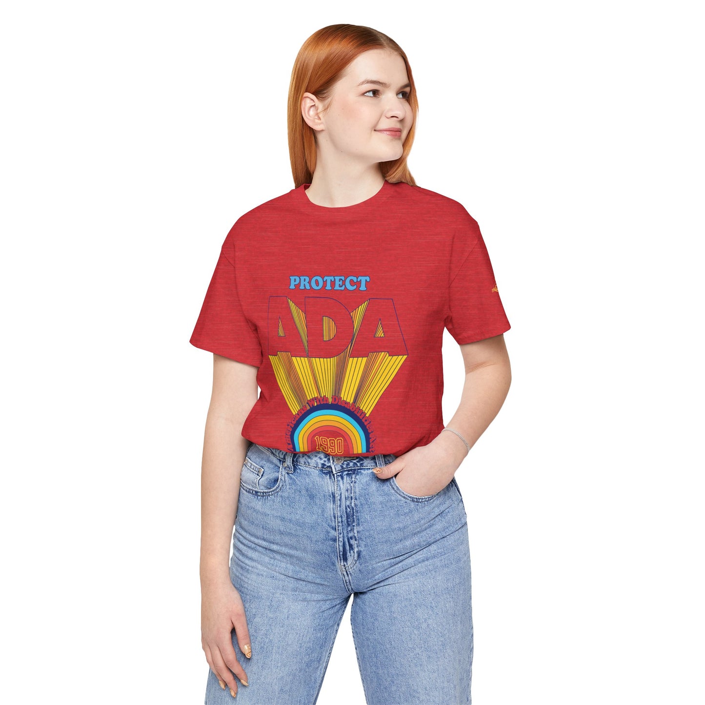 Protect ADA - Americans With Disabilities Act 1990 - Adult Unisex Jersey Short Sleeve Tee