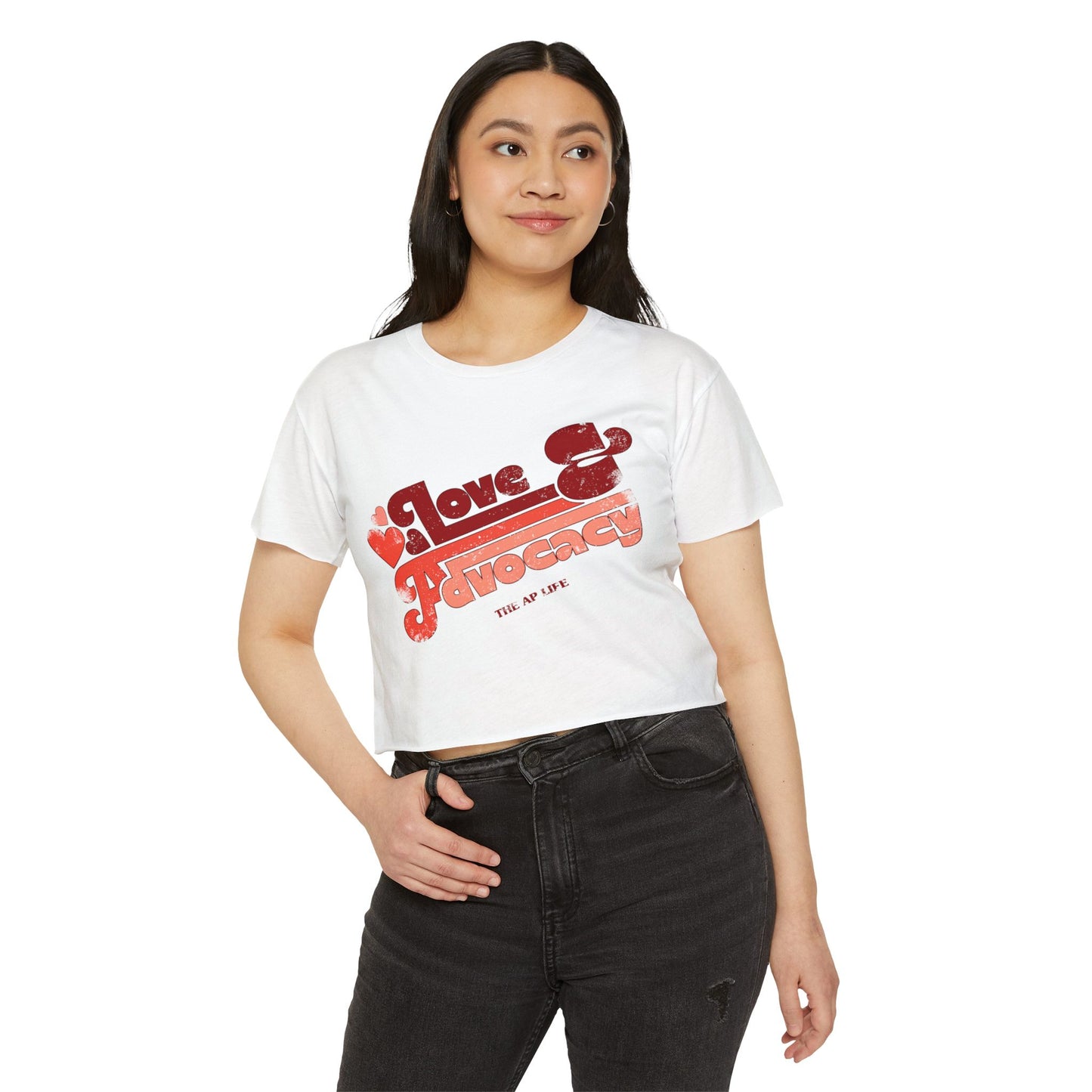 Love & Advocacy - Women's Crop Top Tee