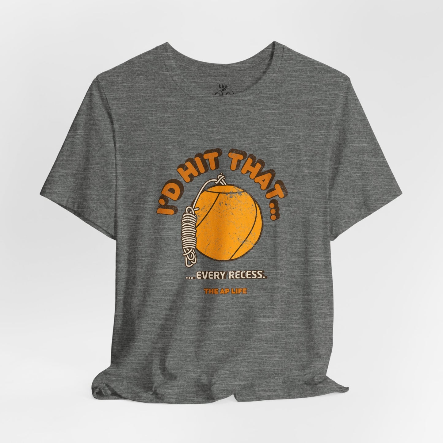 I'd Hit That Every Recess - Adult Unisex Jersey Short Sleeve Tee