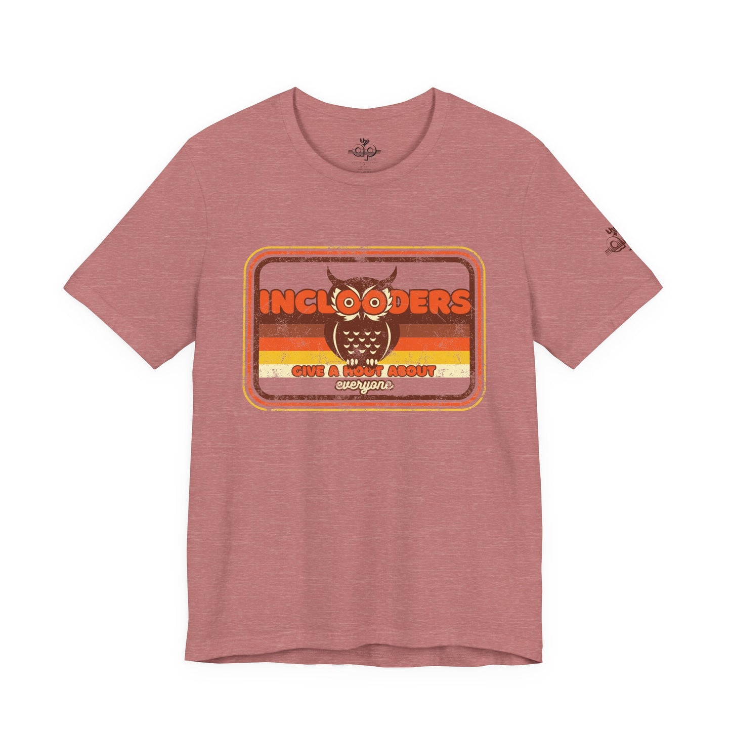 Inclooders Give a Hoot About Everyone - Adult Unisex Jersey Short Sleeve Tee