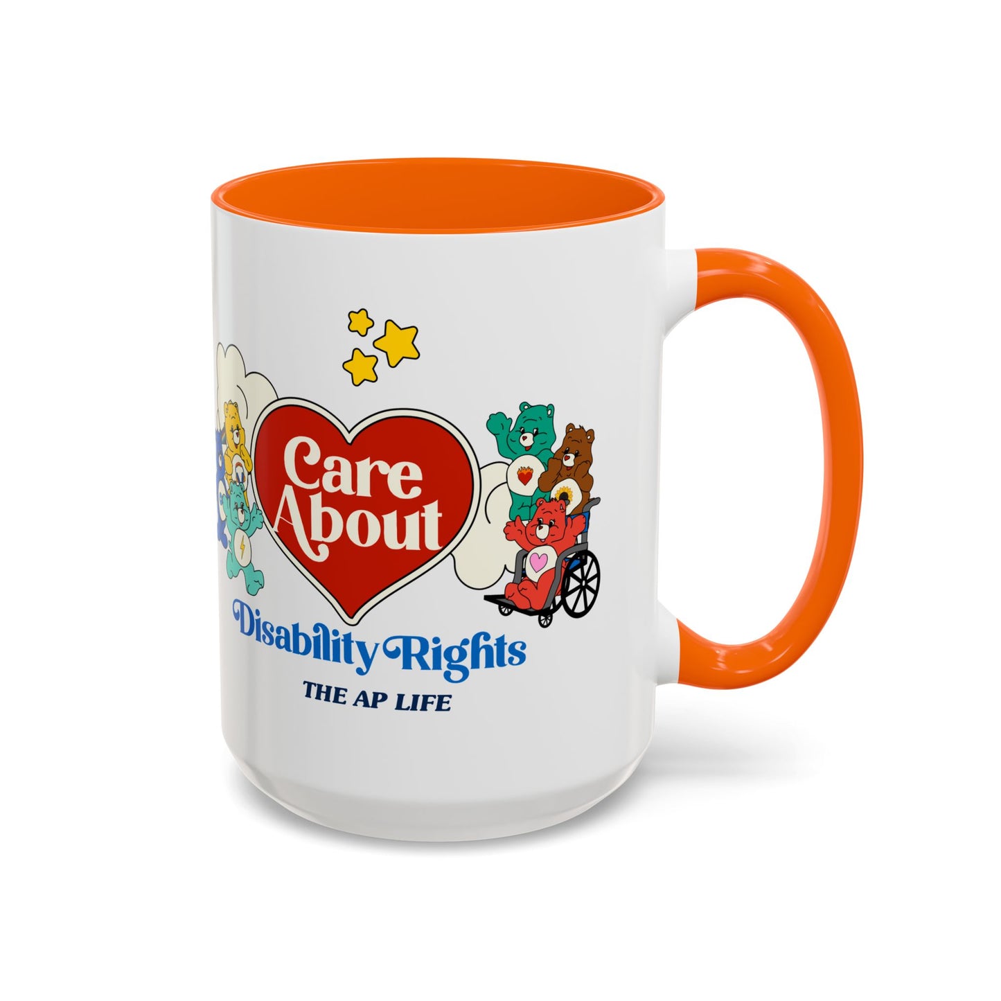 Care About Invisible Disabilities - Disability Rights - Accent Coffee Mug (11, 15oz)