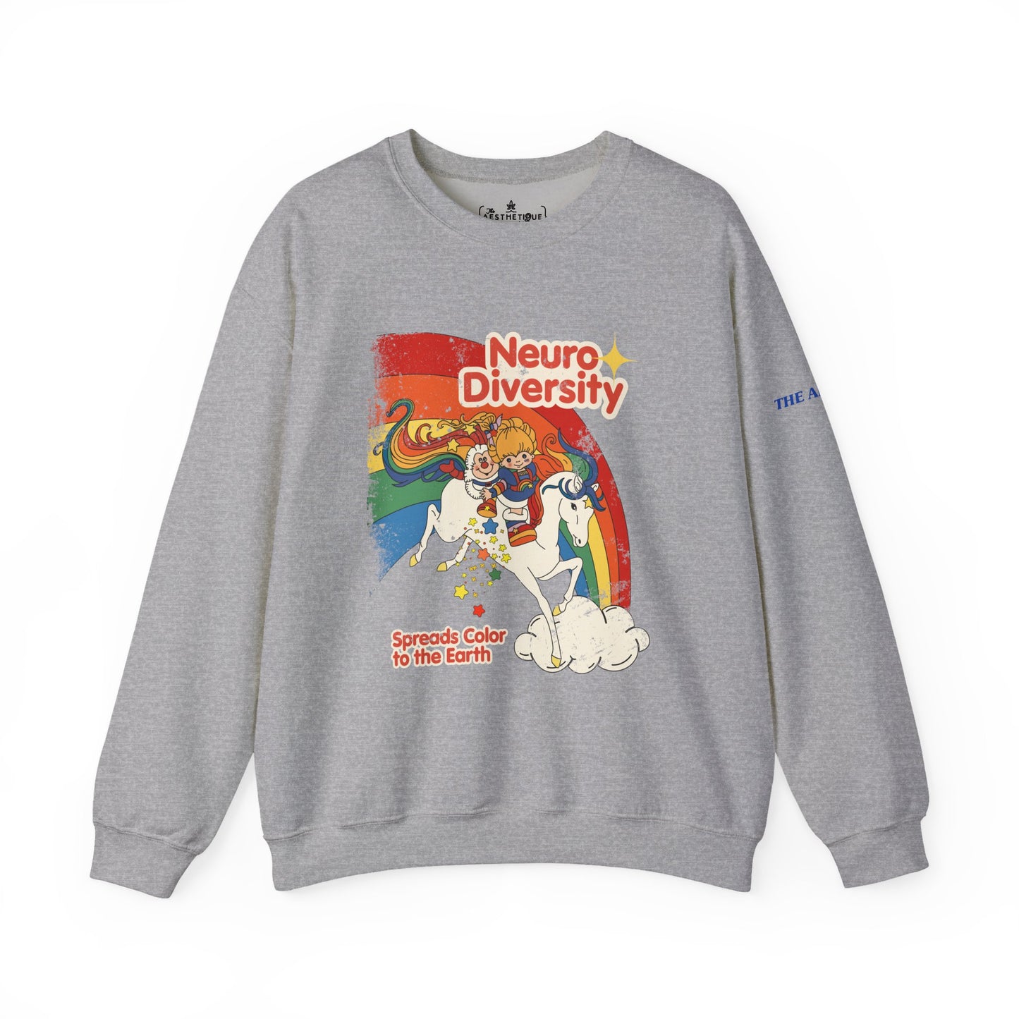 Neurodiversity Spreads Color to the Earth - Adult Unisex Heavy Blend™ Crewneck Sweatshirt