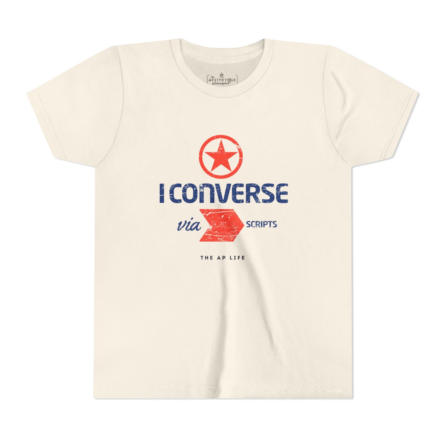 I Converse Via Scripts - GLP - Youth Unisex Jersey Tee