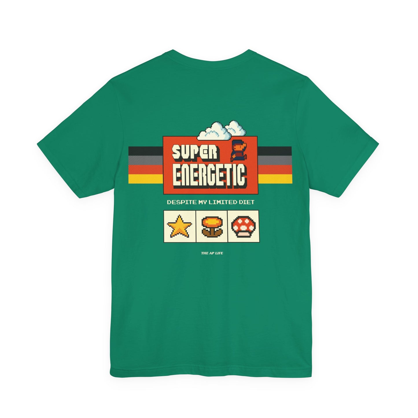Super Energetic Despite My Limited Diet - Adult Unisex Jersey Short Sleeve Tee