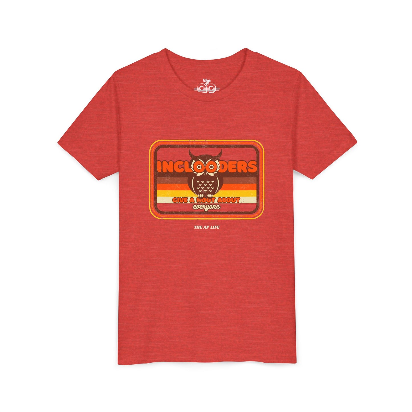 Inclooders Give a Hoot About Everyone - Unisex Youth Short Sleeve Tee