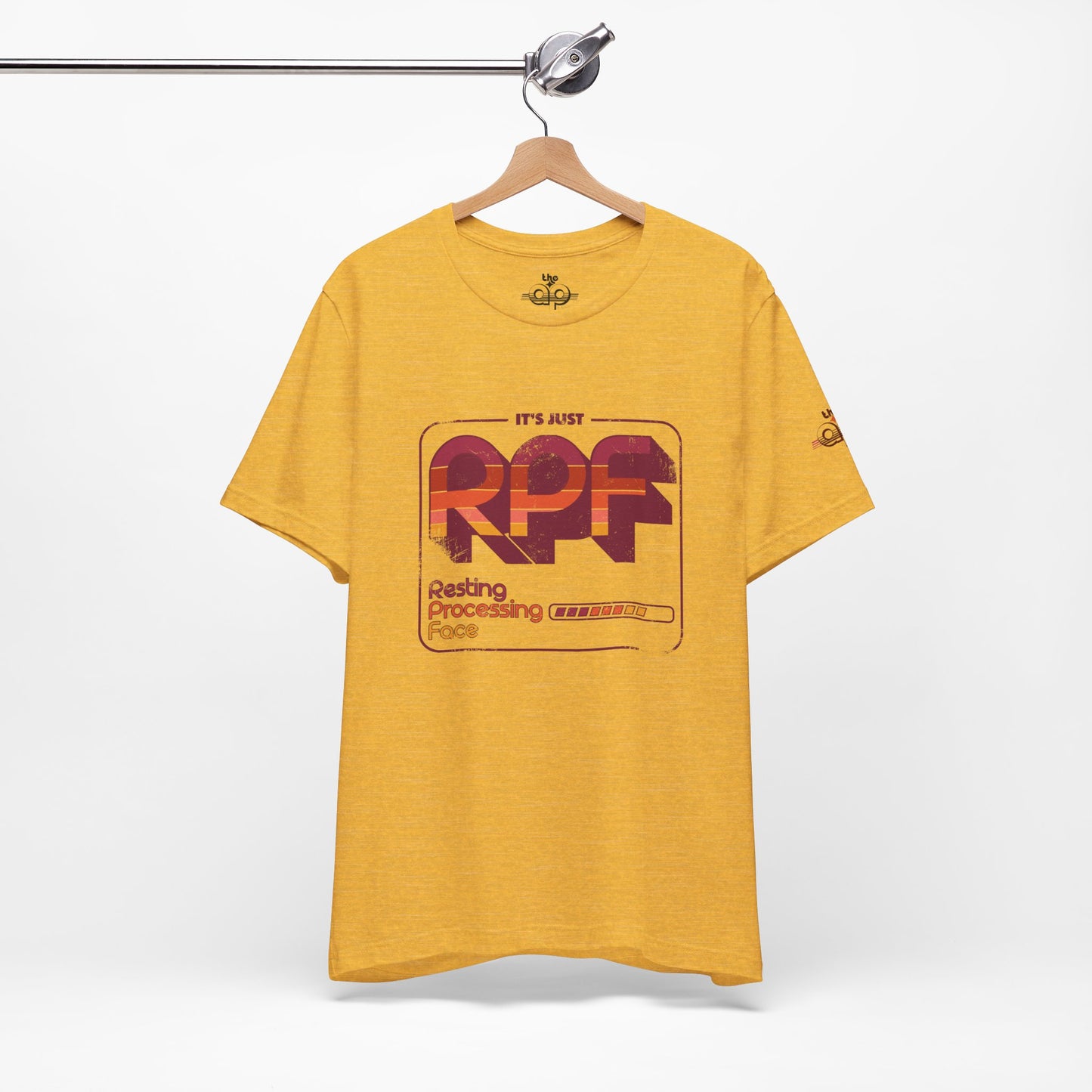 It's Just RPF - Resting Processing Face - Adult Unisex Jersey Short Sleeve Tee