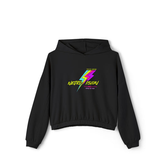 Neurovision - Match my Freq - Epilepsy Awareness -  Women's Cinched/Cropped Hoodie