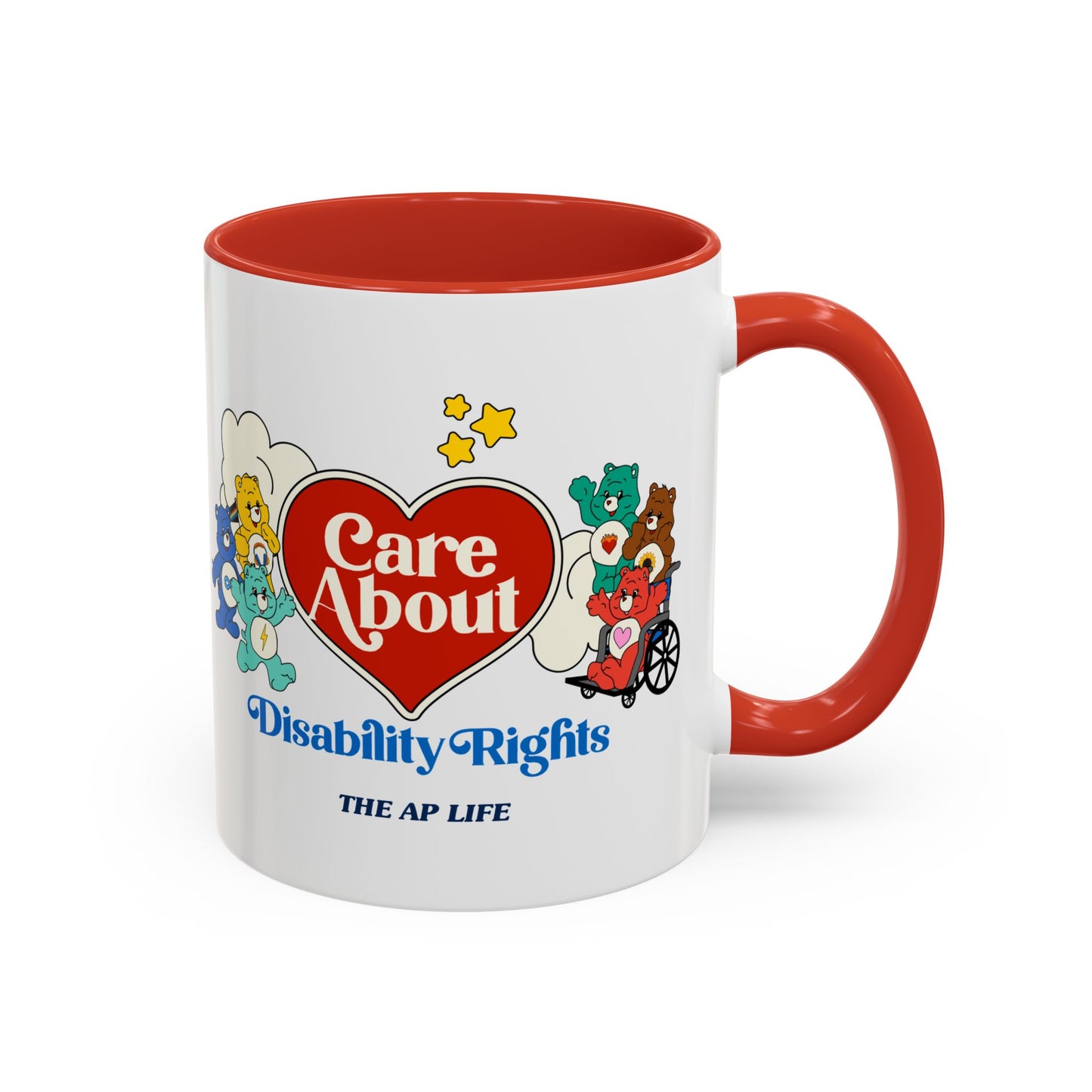 Care About Neurological Differences - Disability Rights - Accent Coffee Mug (11, 15oz)