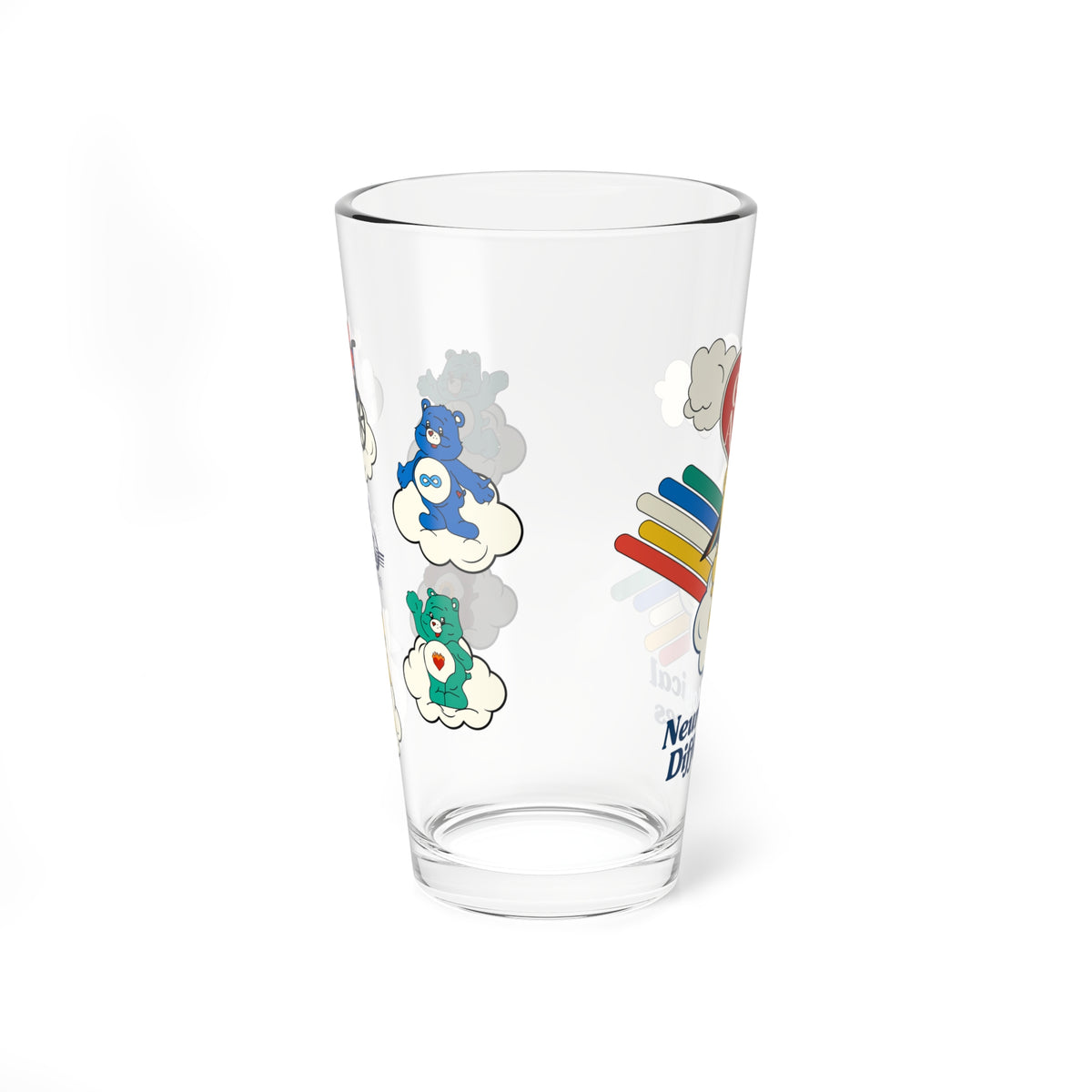 Care About Neurological Differences - Drinking Glass, 16oz