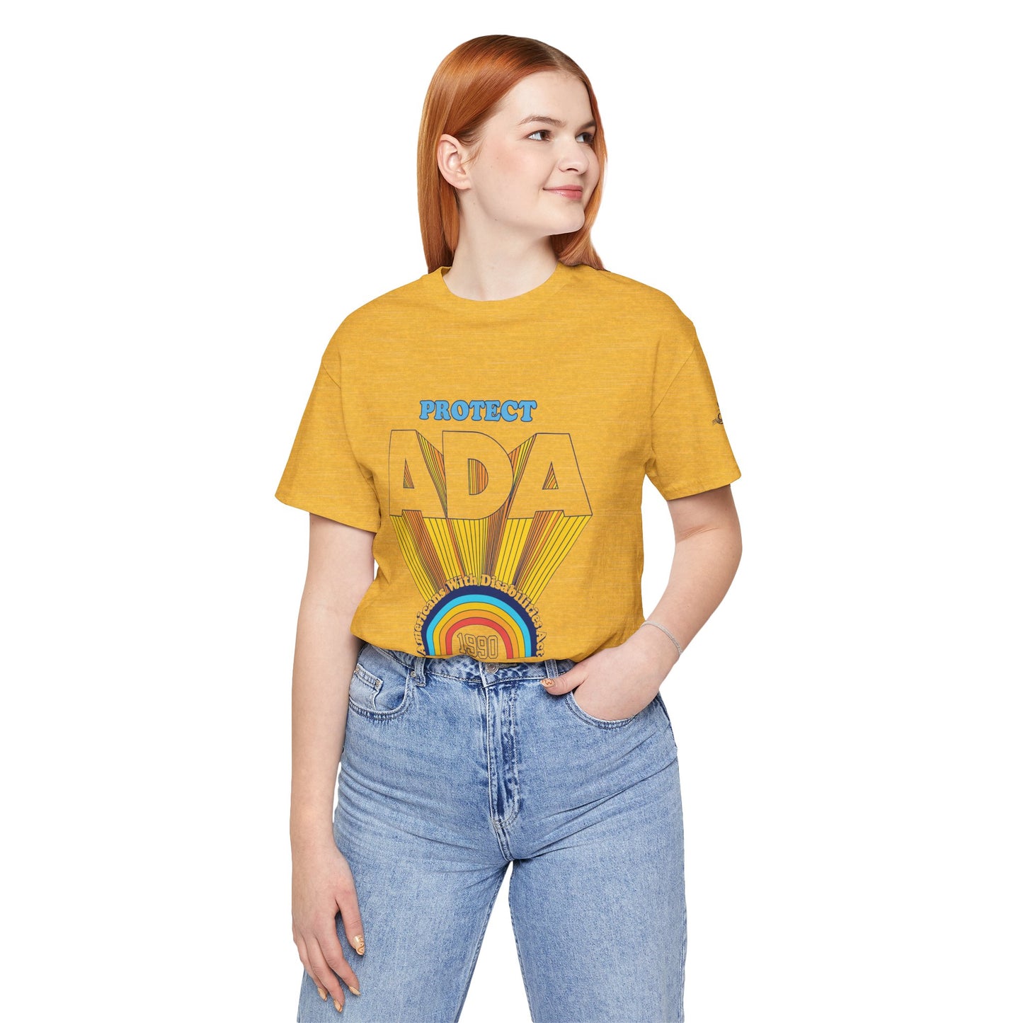 Protect ADA - Americans With Disabilities Act 1990 - Adult Unisex Jersey Short Sleeve Tee