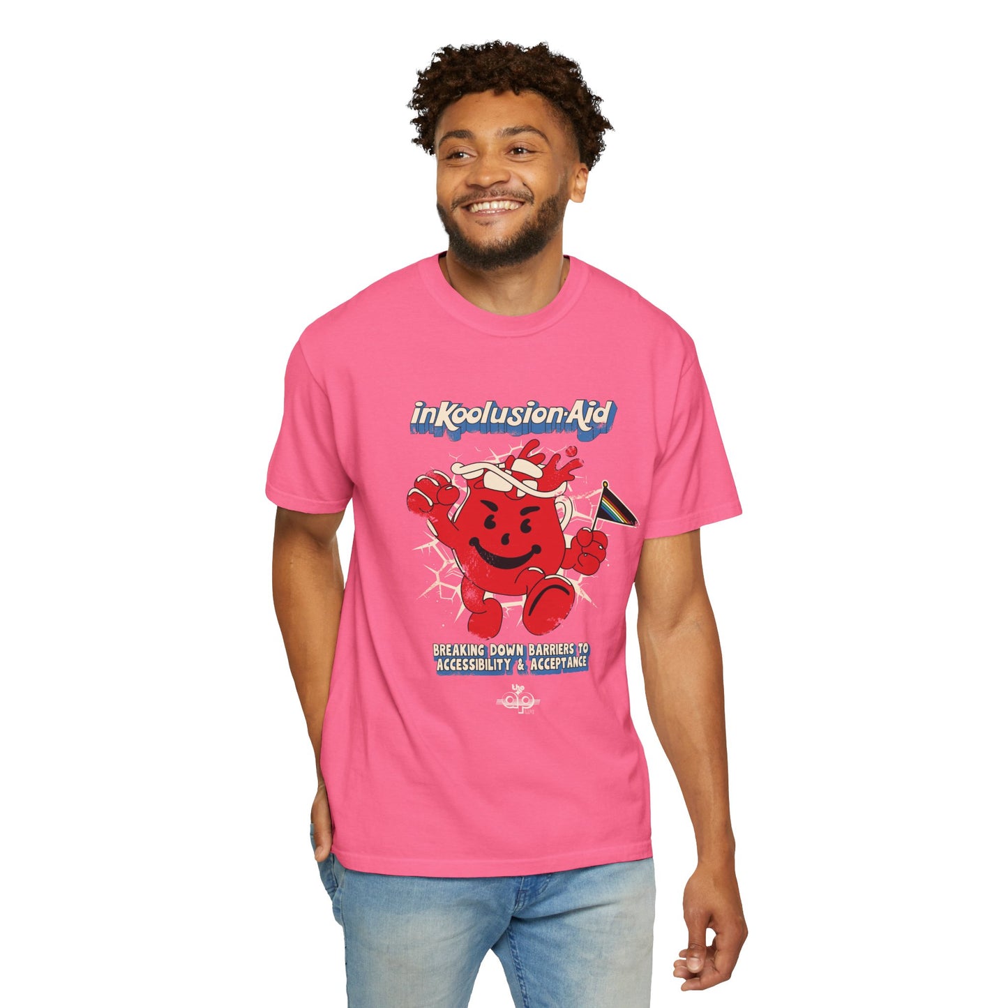 InKoolusion Aid - Breaking Down Barriers to Accessibility & Acceptance - Unisex Garment-Dyed T-shirt