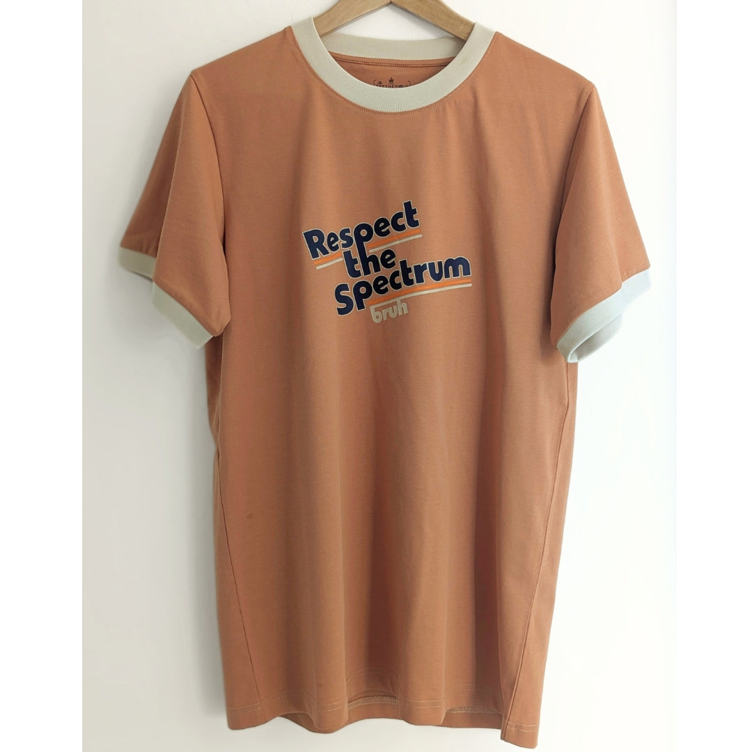 Respect the Spectrum Bruh Unisex Ringer Tee