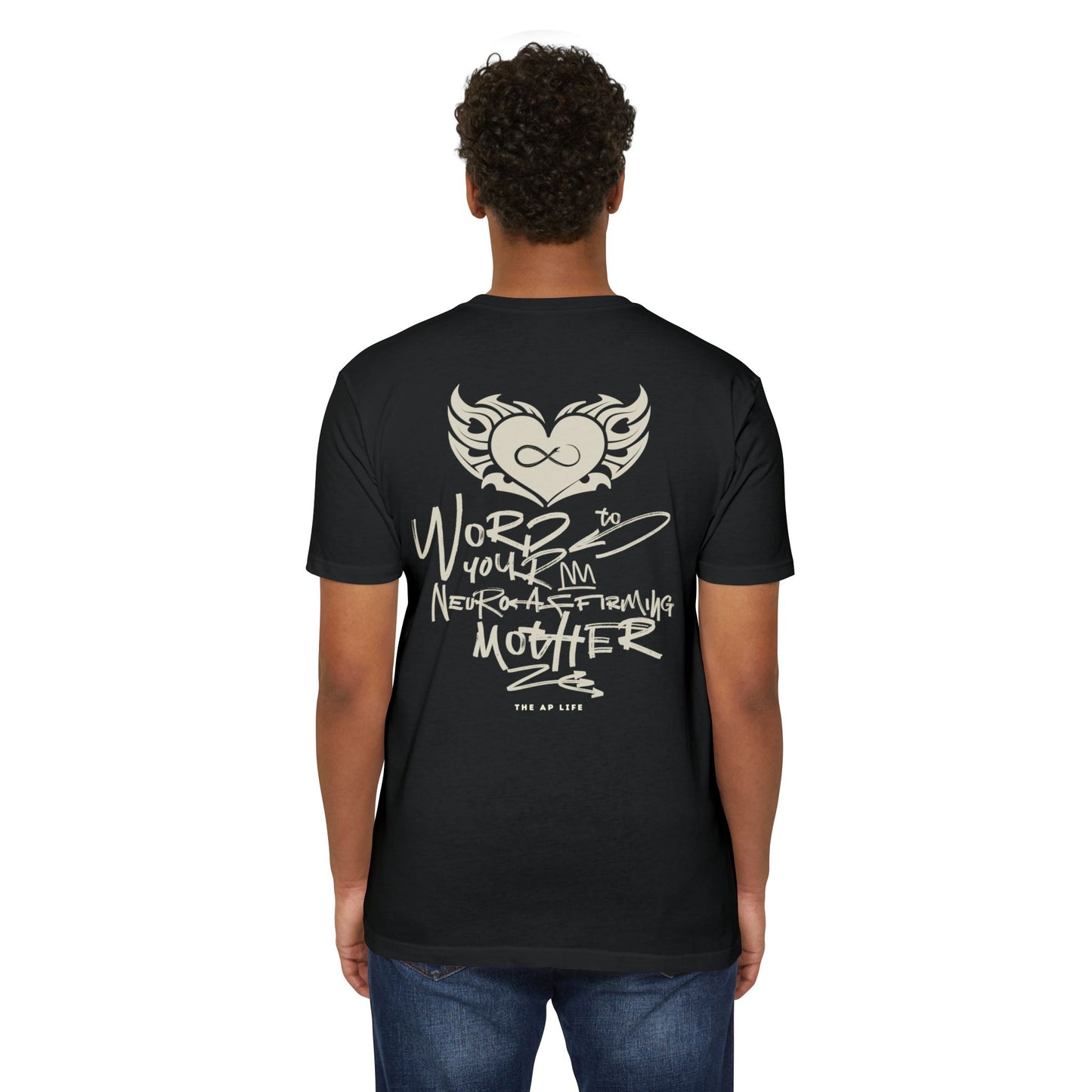 Word to your Neuro-Affirming Mother (front + back) - 90s Throwback - Adult Unisex Jersey Tee