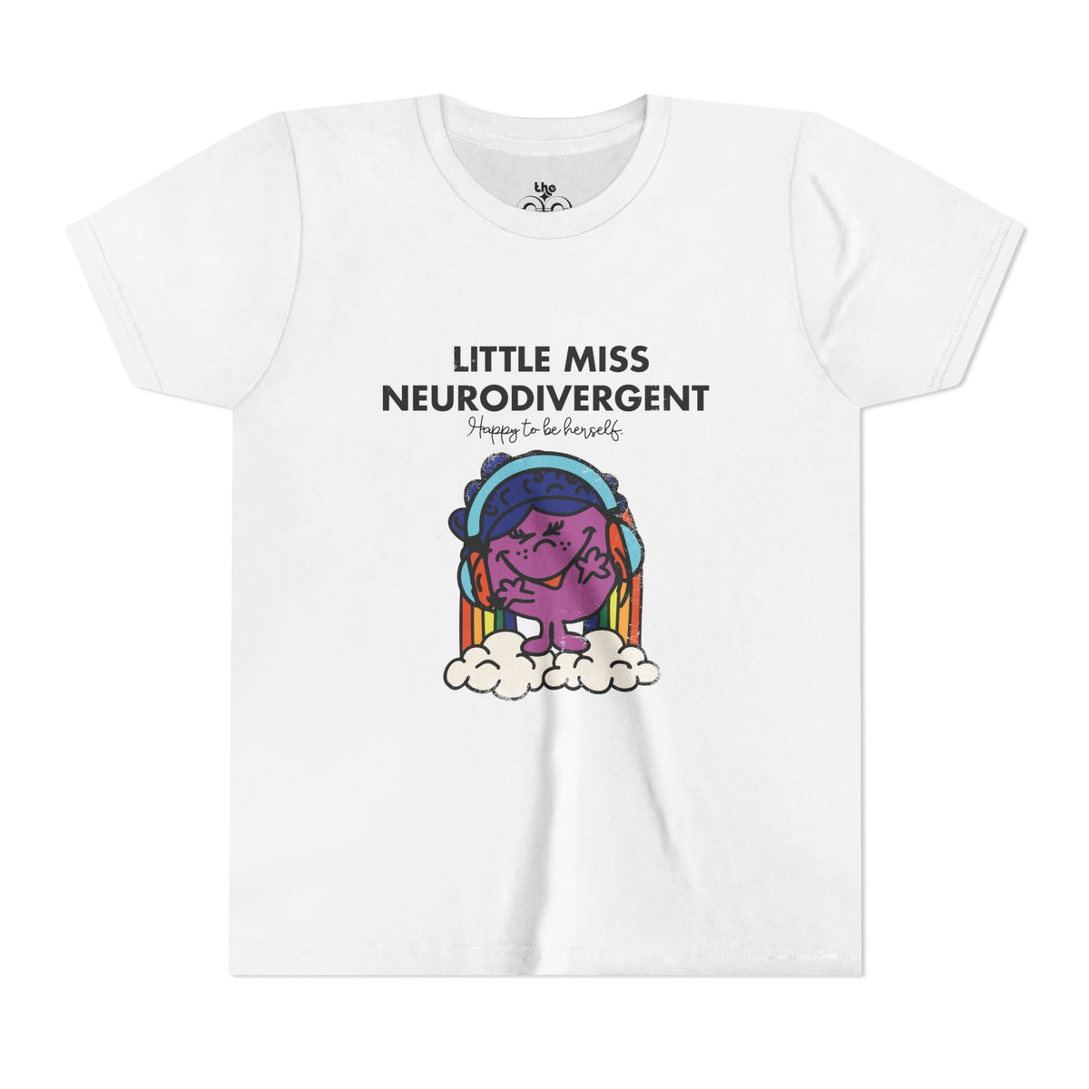 Little Miss Neurodivergent - Unisex Youth Short Sleeve Tee