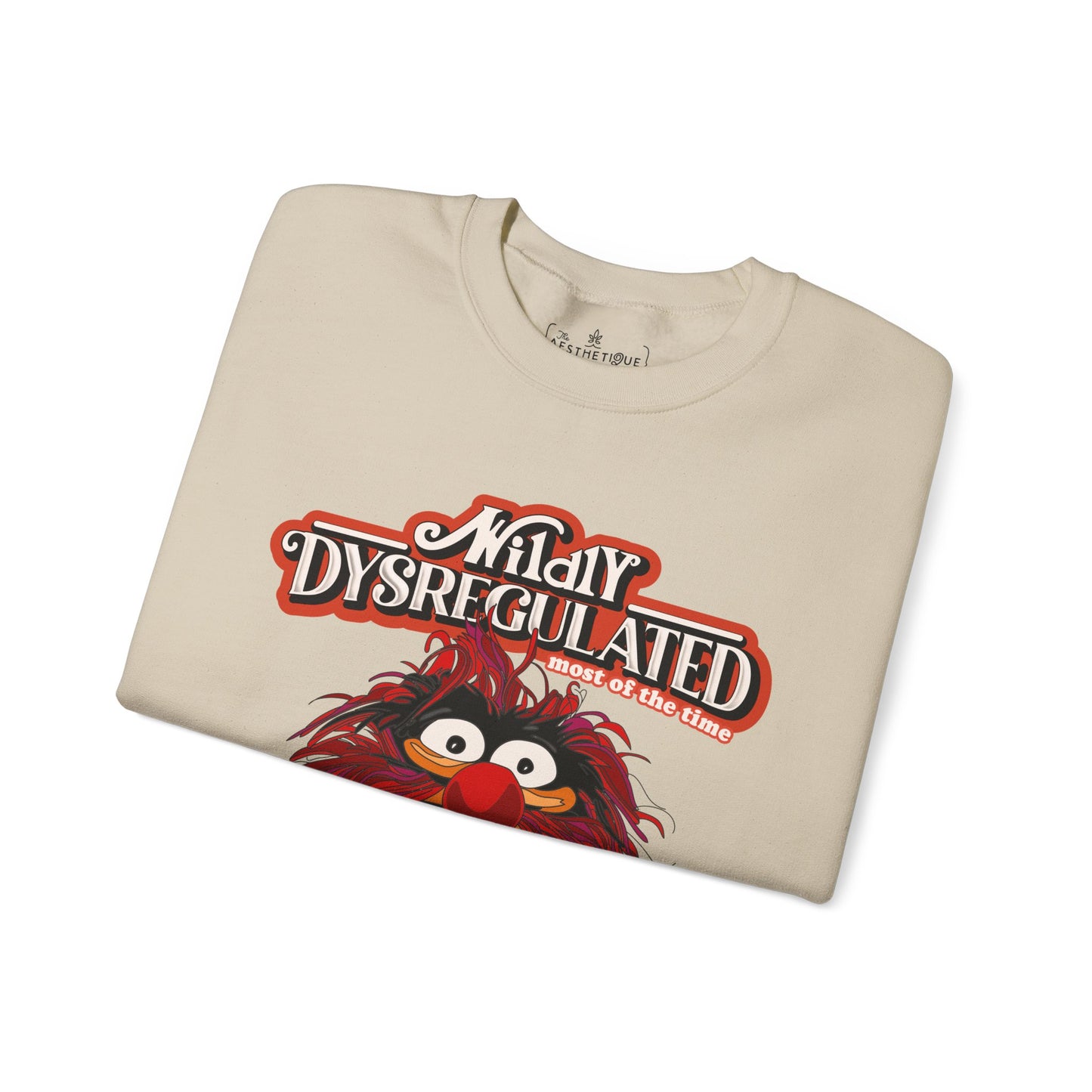 Wildy Dysregulated (Most of the Time) - Please Be Patient - Adult Unisex Heavy Blend™ Crewneck Sweatshirt