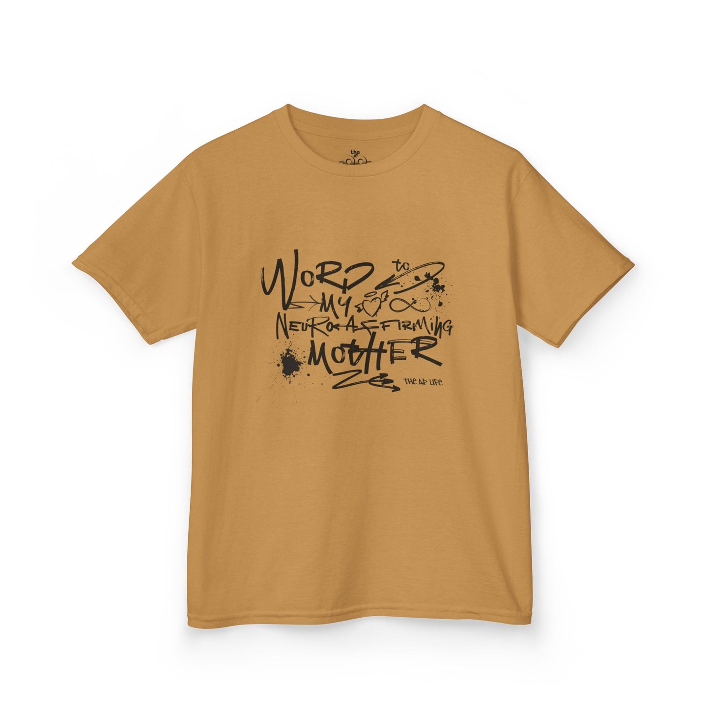 Word to My Neuro-Affirming Mother - Kids Oversized Heavy Cotton™ Tee