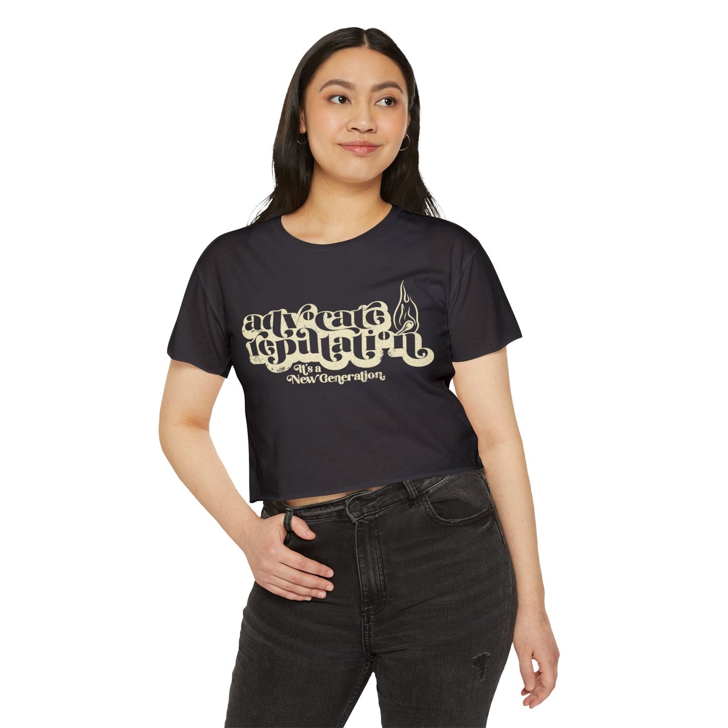 Advocate Reputation - It's a New Generation - Women's Crop Top Tee