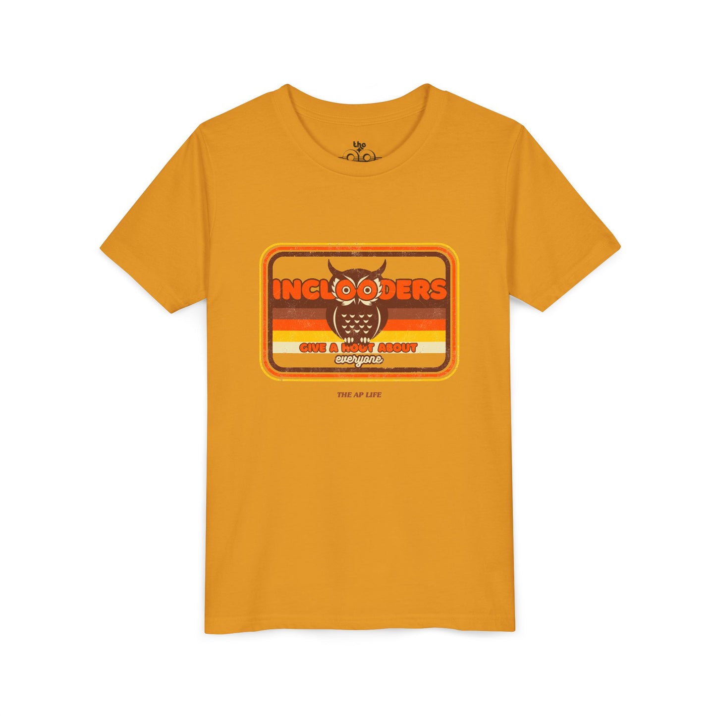 Inclooders Give a Hoot About Everyone - Unisex Youth Short Sleeve Tee