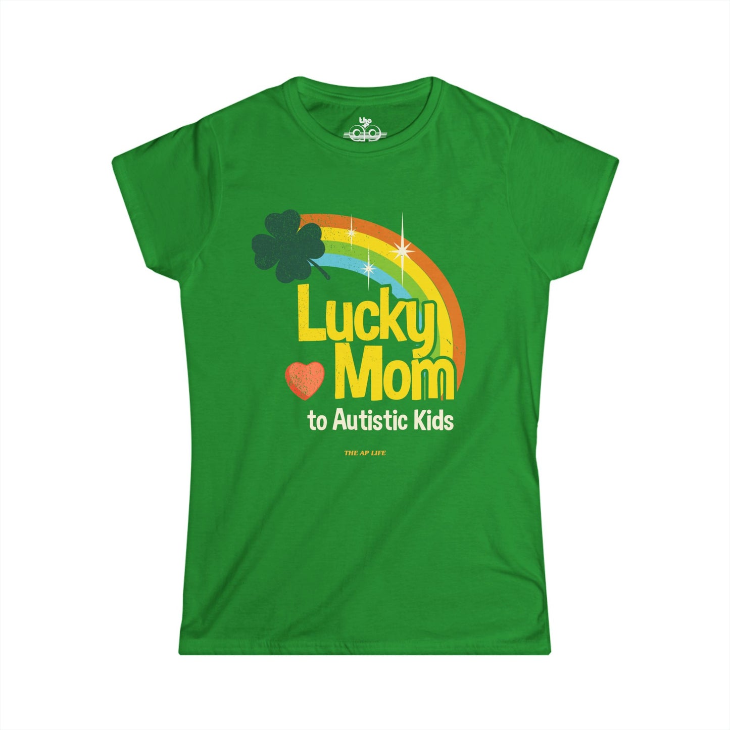 Lucky Mom to Autistic Kids - Women's Softstyle Tee