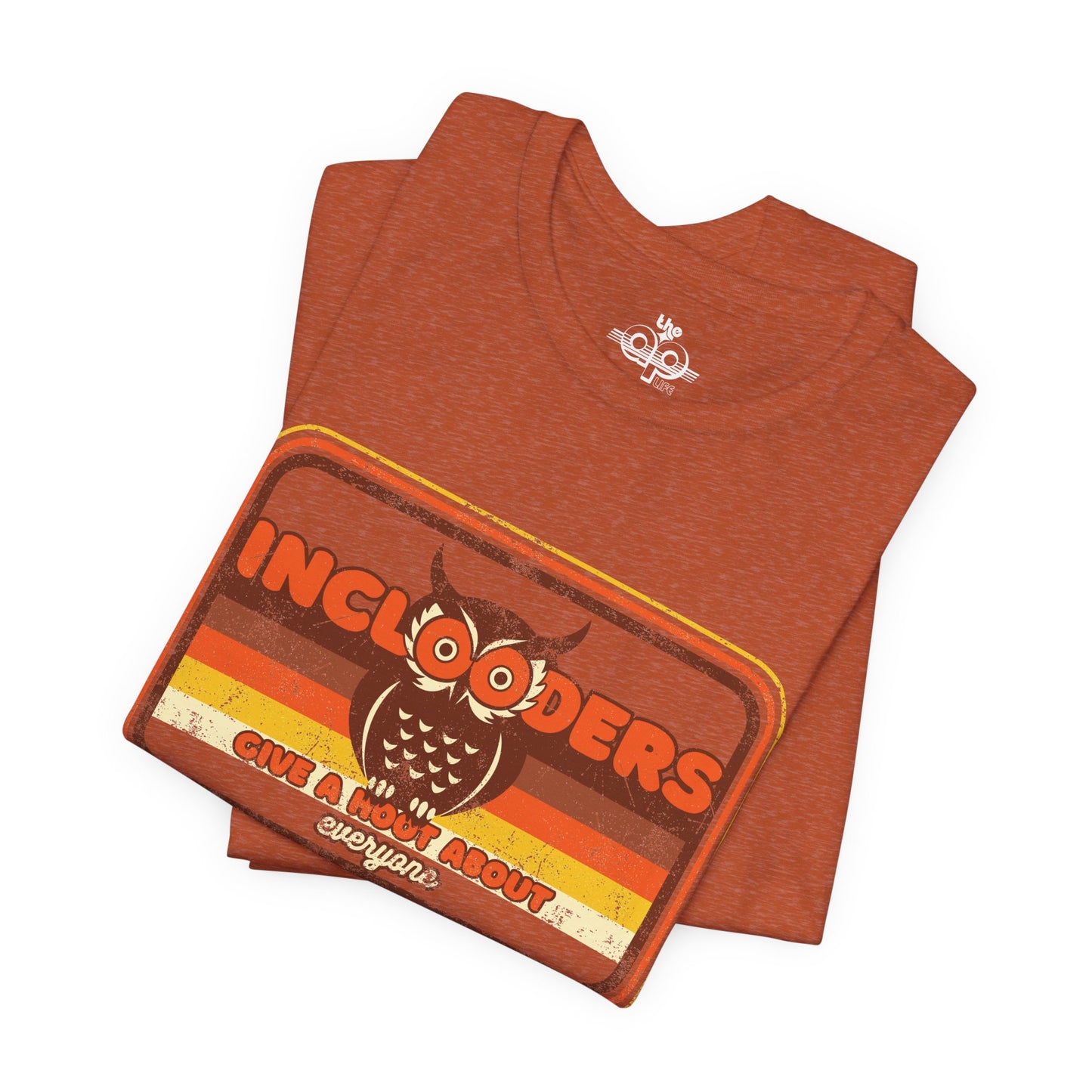 Inclooders Give a Hoot About Everyone - Adult Unisex Jersey Short Sleeve Tee