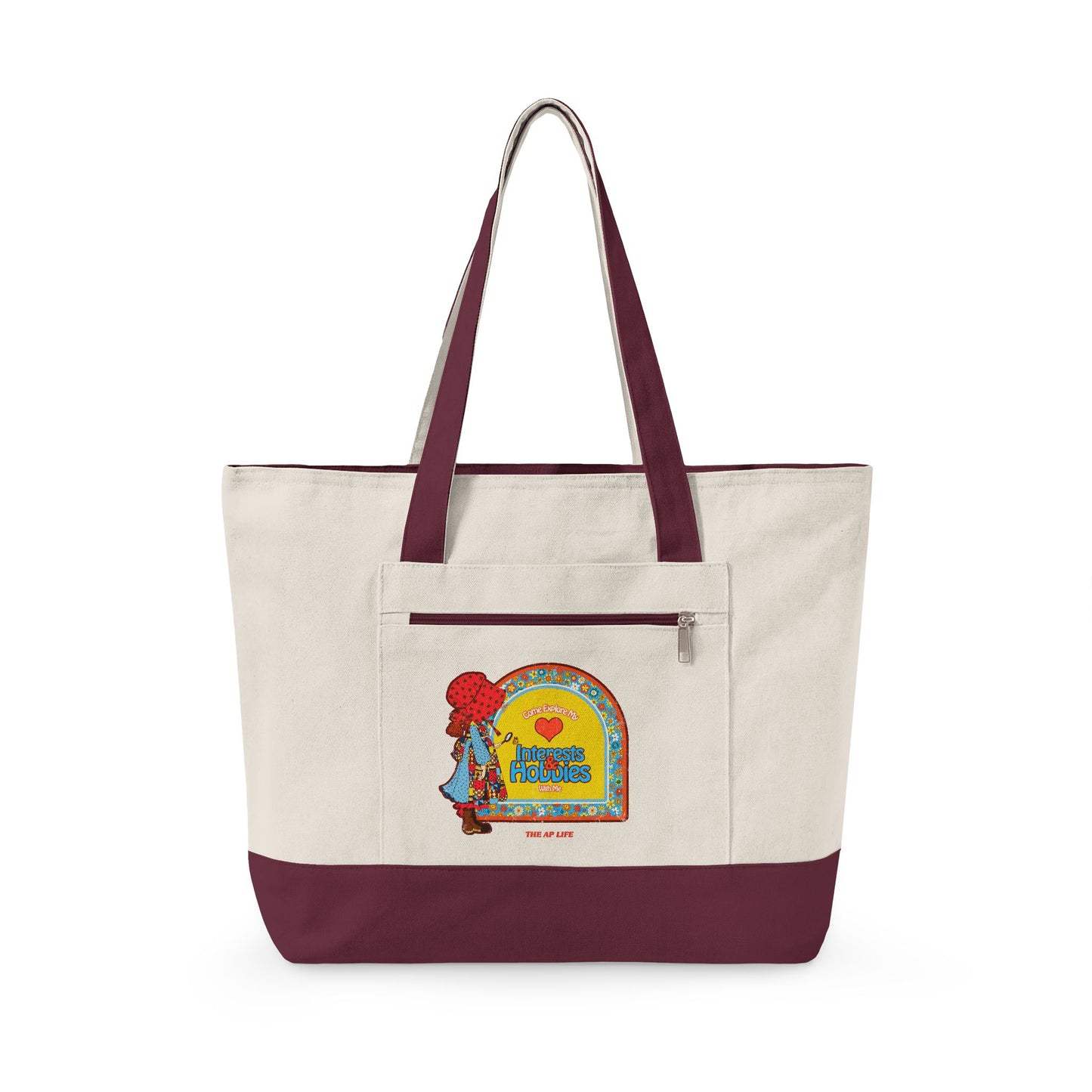 Come Explore My Interests & Hobbies With Me - Zippered Canvas Tote