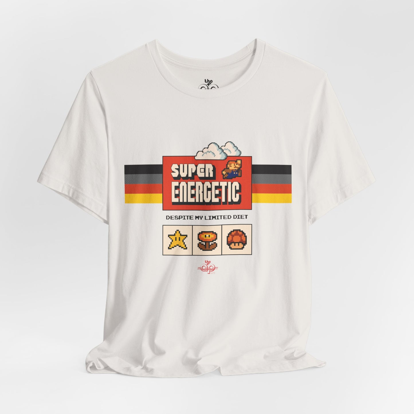 Super Energetic, Despite My Limited Diet - Adult Unisex Jersey Short Sleeve Tee