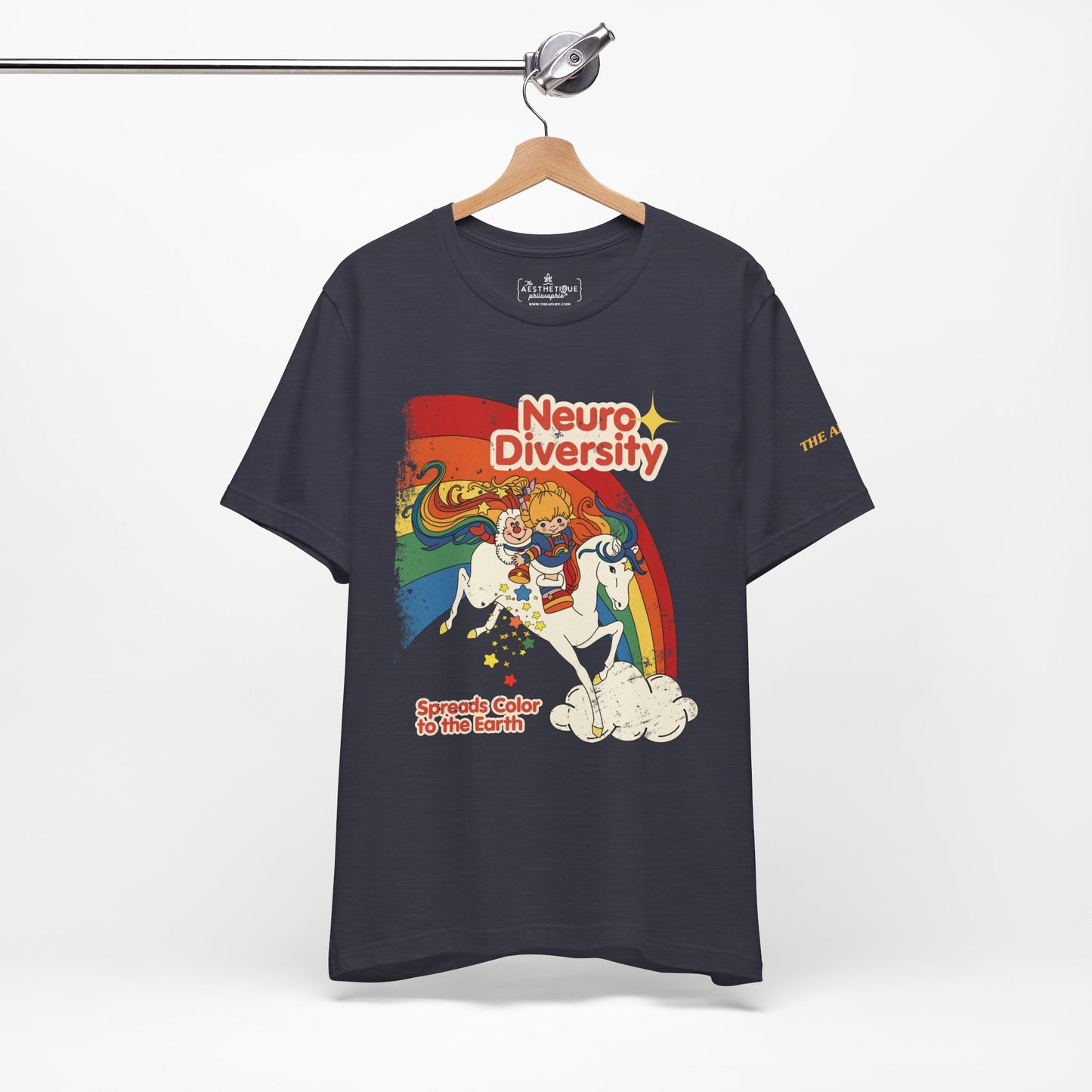 Neurodiversity Spreads Color to the Earth - Adult Unisex Jersey Short Sleeve Tee