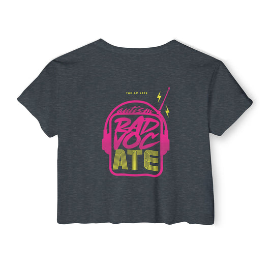 Autism RadvocATE - Women's Crop Top Tee