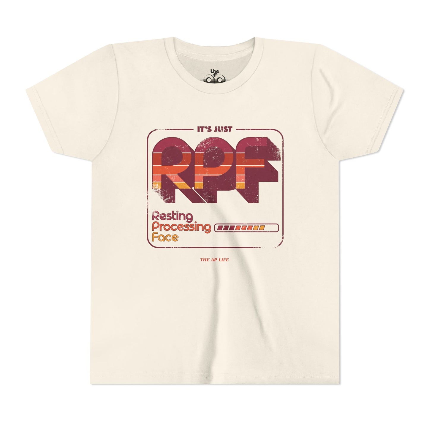 It's Just RPF - Resting Processing Face - Youth Unisex Short Sleeve Tee