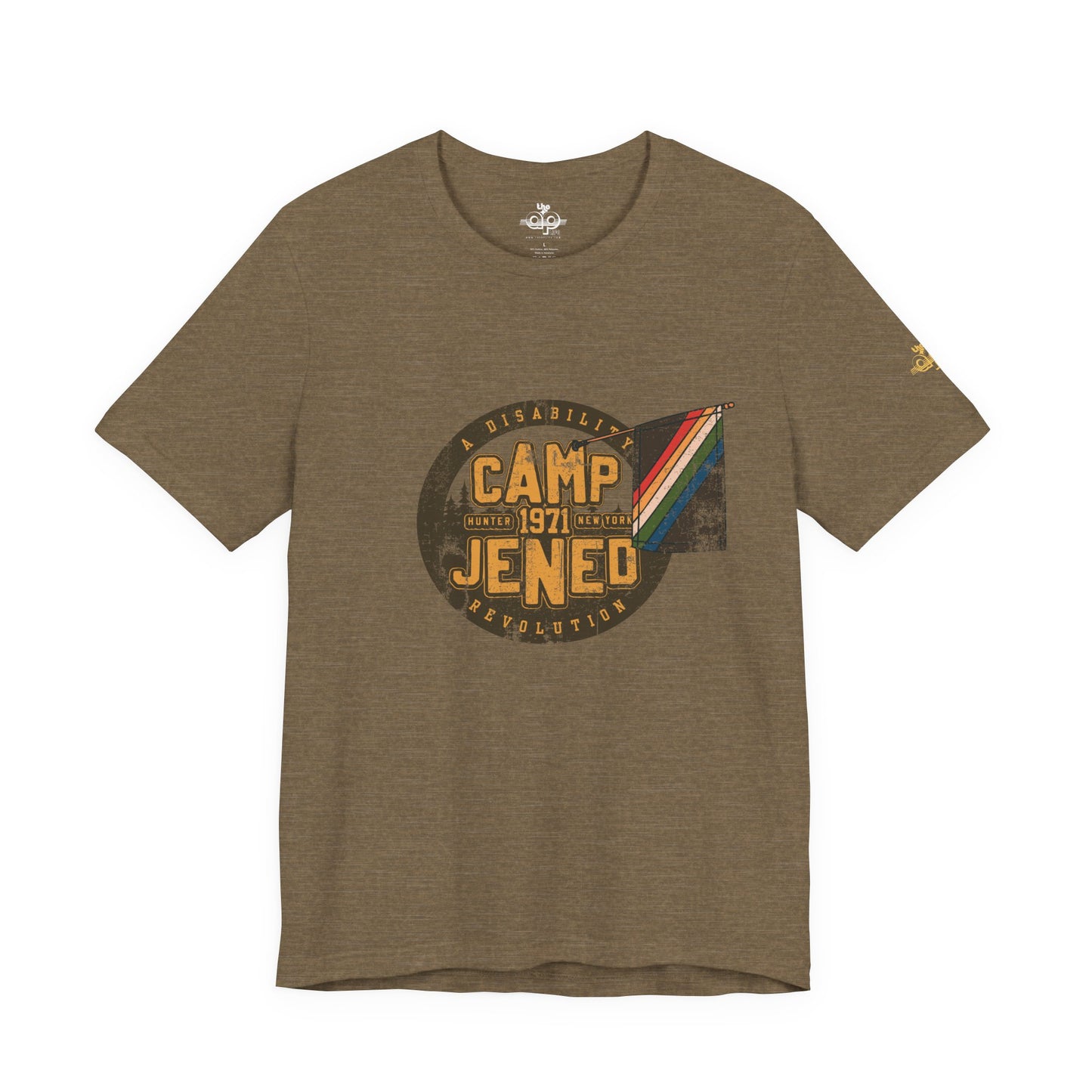 Camp Jened 1971 - A Disability Revolution - Adult Unisex Jersey Short Sleeve Tee