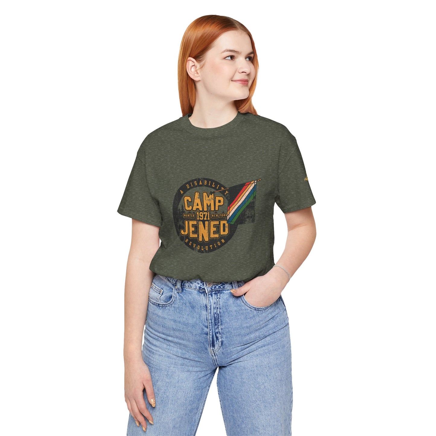 Camp Jened 1971 - A Disability Revolution - Adult Unisex Jersey Short Sleeve Tee