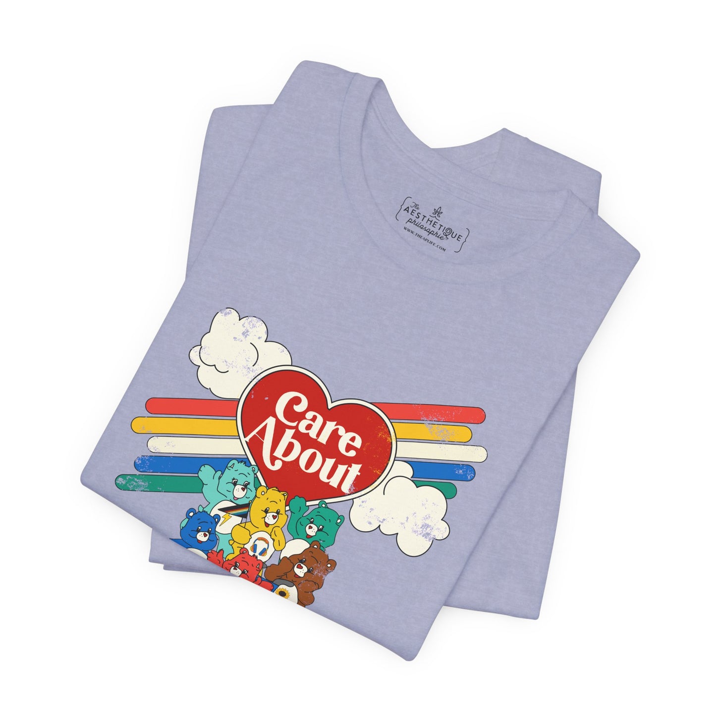 Care About Disability Rights - Retro 80s Vibe - Unisex Jersey Short Sleeve Tee