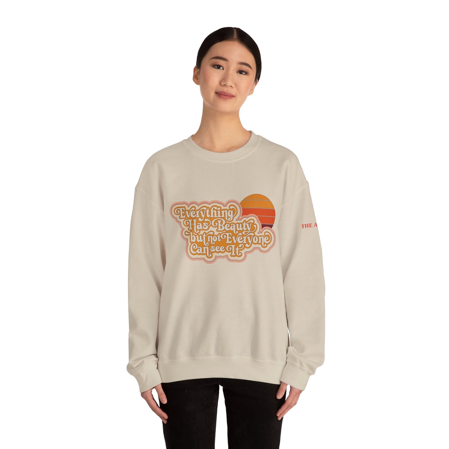 Everything has Beauty but not Everyone can see it - Confucius - Unisex Heavy Blend™ Crewneck Sweatshirt