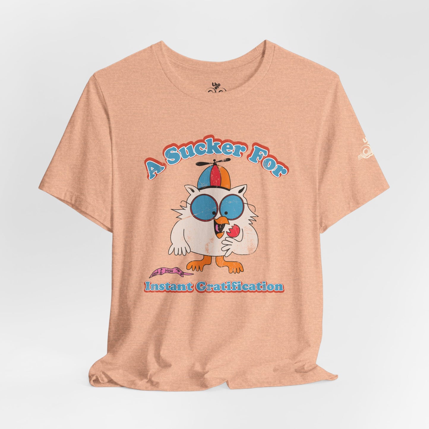 A Sucker for Instant Gratification - Adult Unisex Jersey Short Sleeve Tee