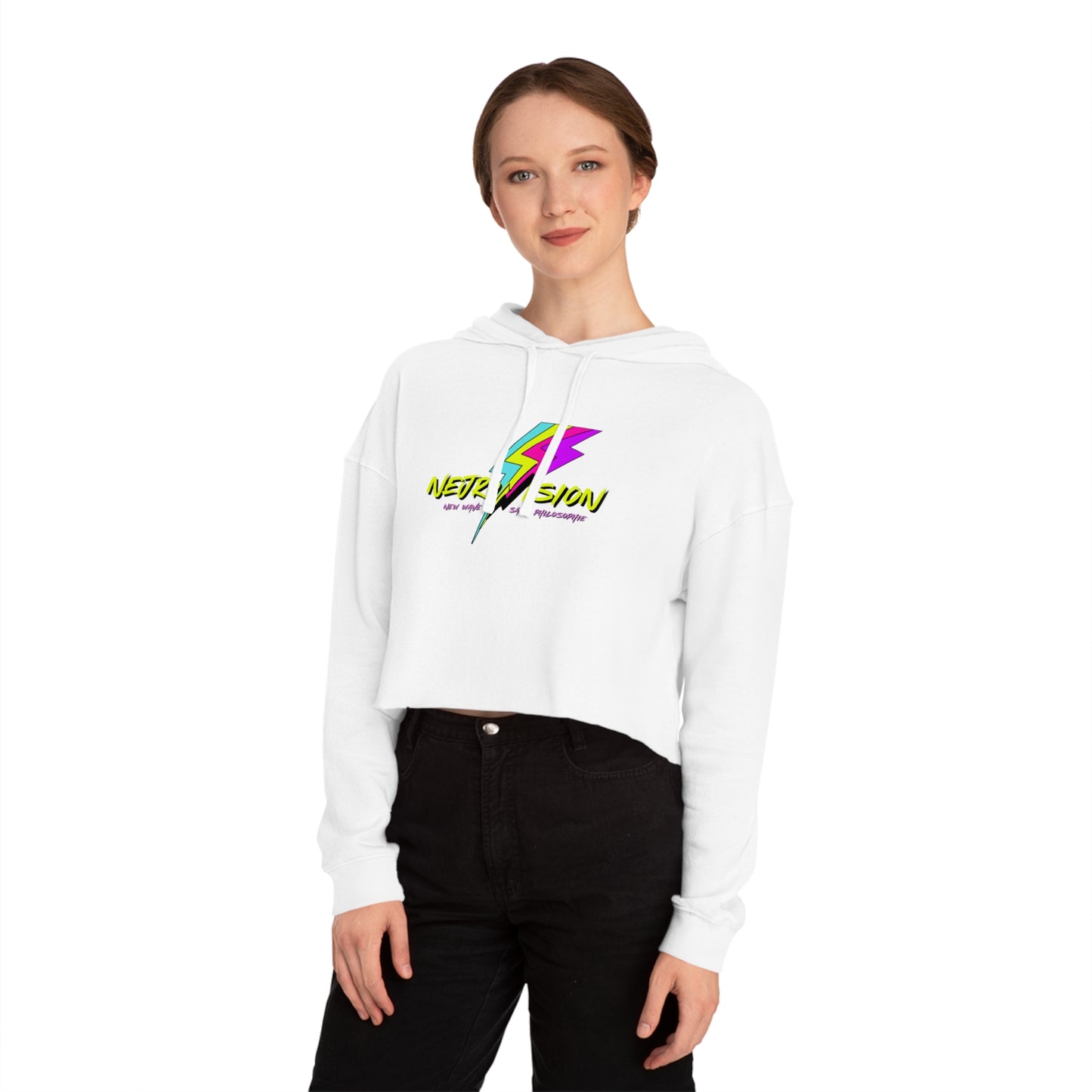 Neurovision - Match My Freq - Epilepsy Awareness Women's Cropped Hoodie
