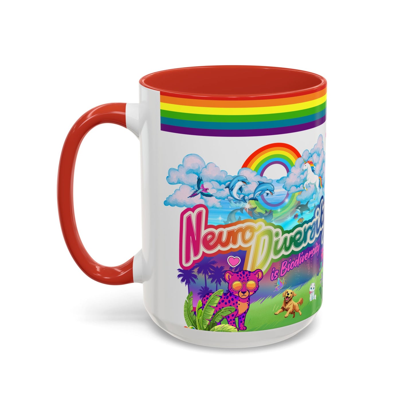 Neurodiversity is Biodiversity - Accent Coffee Mug (11, 15oz)