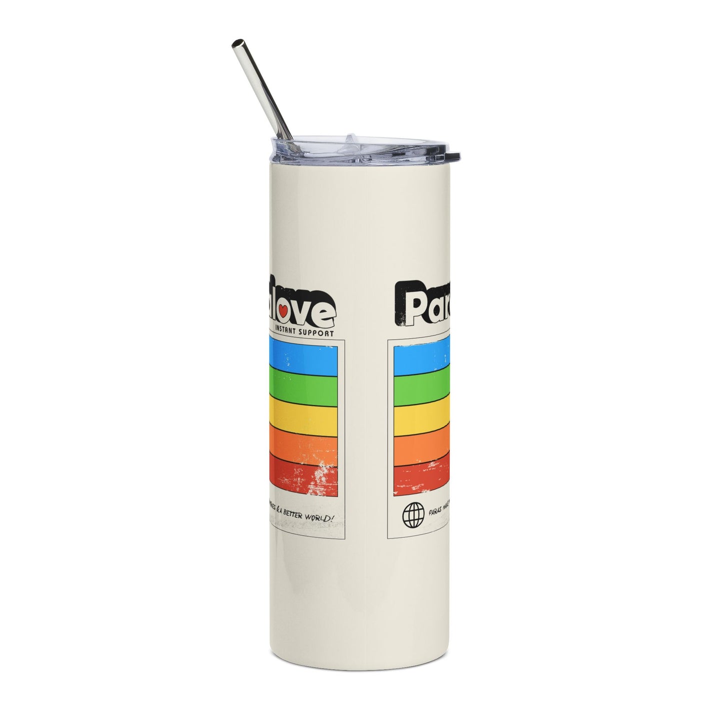Para Love - Instant Support - Paras Make Memories & a Better World - Stainless Steel Tumbler, 20oz