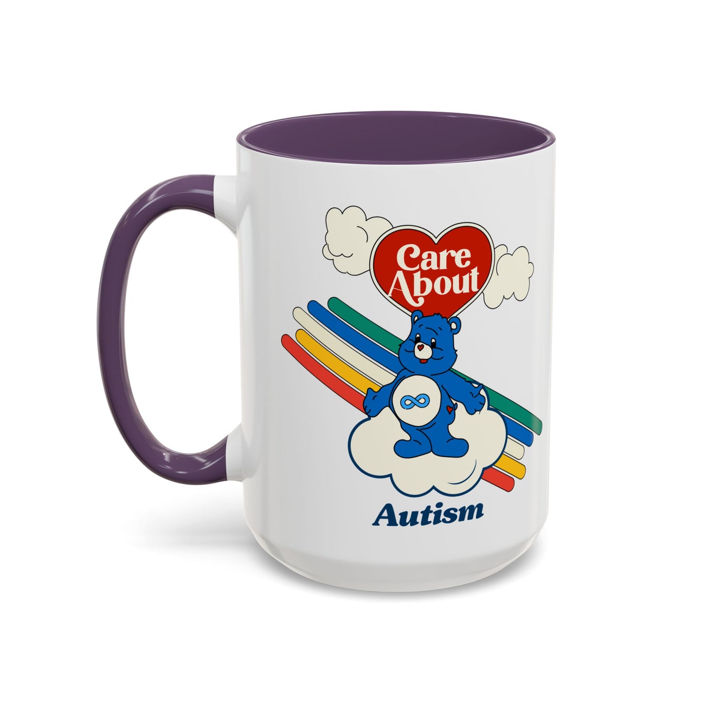 Care About Autism - Disability Rights - Accent Coffee Mug (11, 15oz)