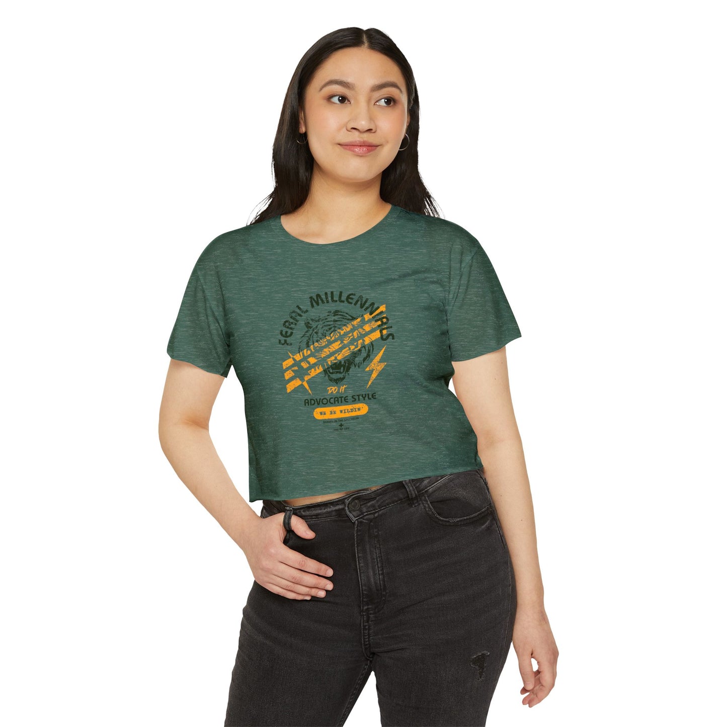 Feral Millennials Do It Advocate Style (We Be Wildin') - Women's Crop Top