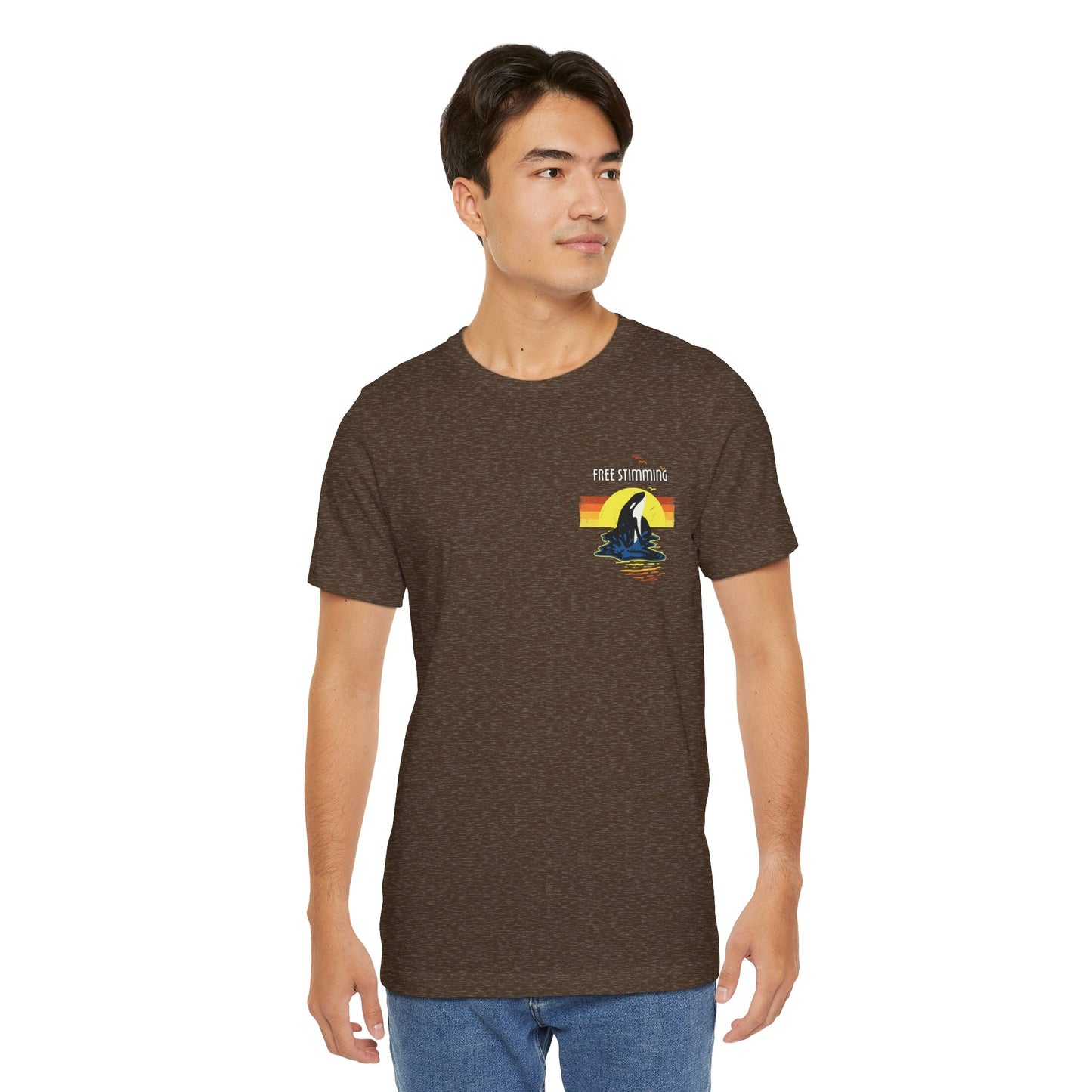Free Stimming - Orca - Adult Unisex Jersey Short Sleeve Tee