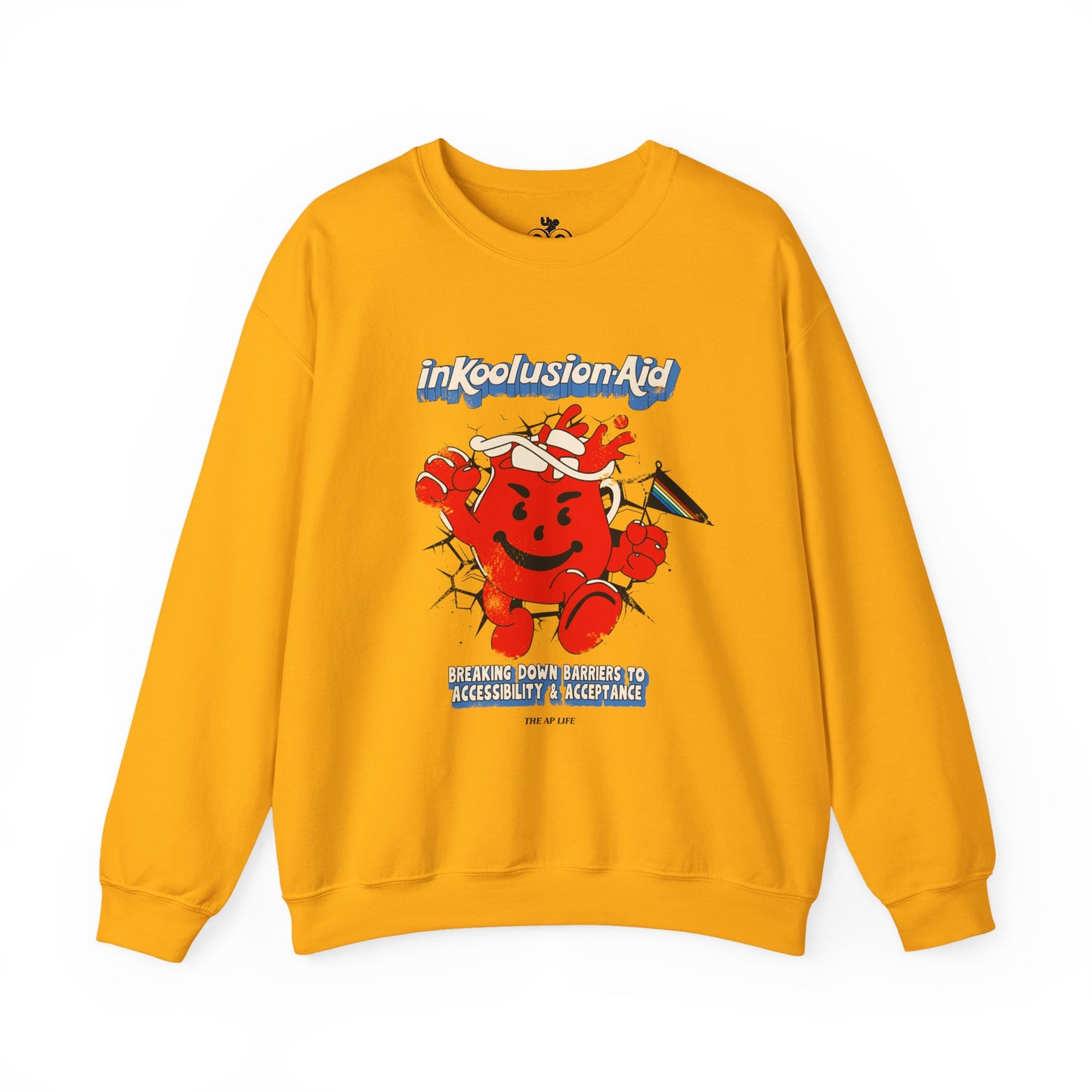 InKoolusion Aid - Breaking Down Barriers to Accessibility & Acceptance - Adult Unisex Heavy Blend™ Crewneck Sweatshirt