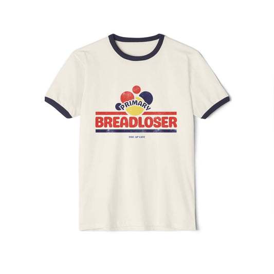 Primary Bread Loser - Adult Unisex Cotton Ringer T-Shirt