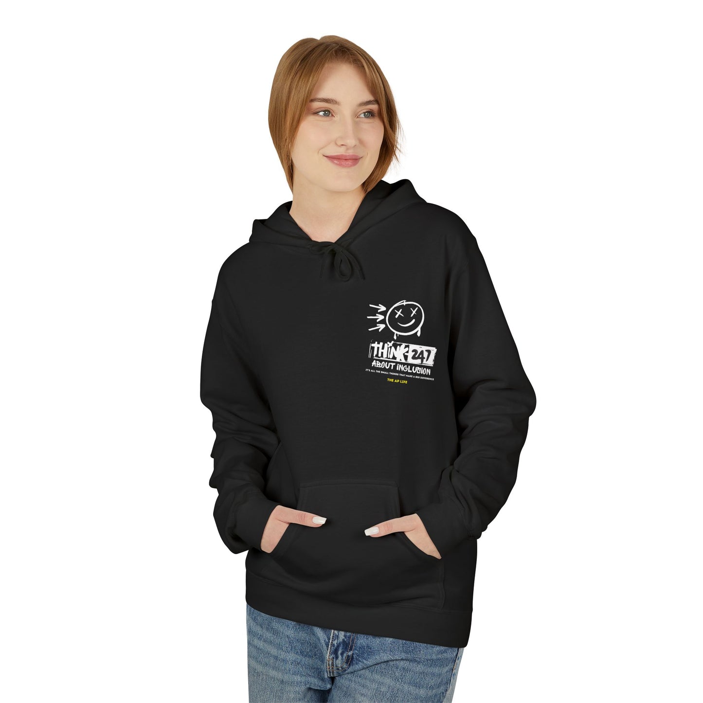 Think-247 About Inclusion - Unisex Midweight Softstyle Fleece Hoodie